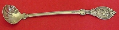 Hotchkiss and Schreuder Sterling Silver Medallion Mustard Ladle 5 1/4" (1 of 1)