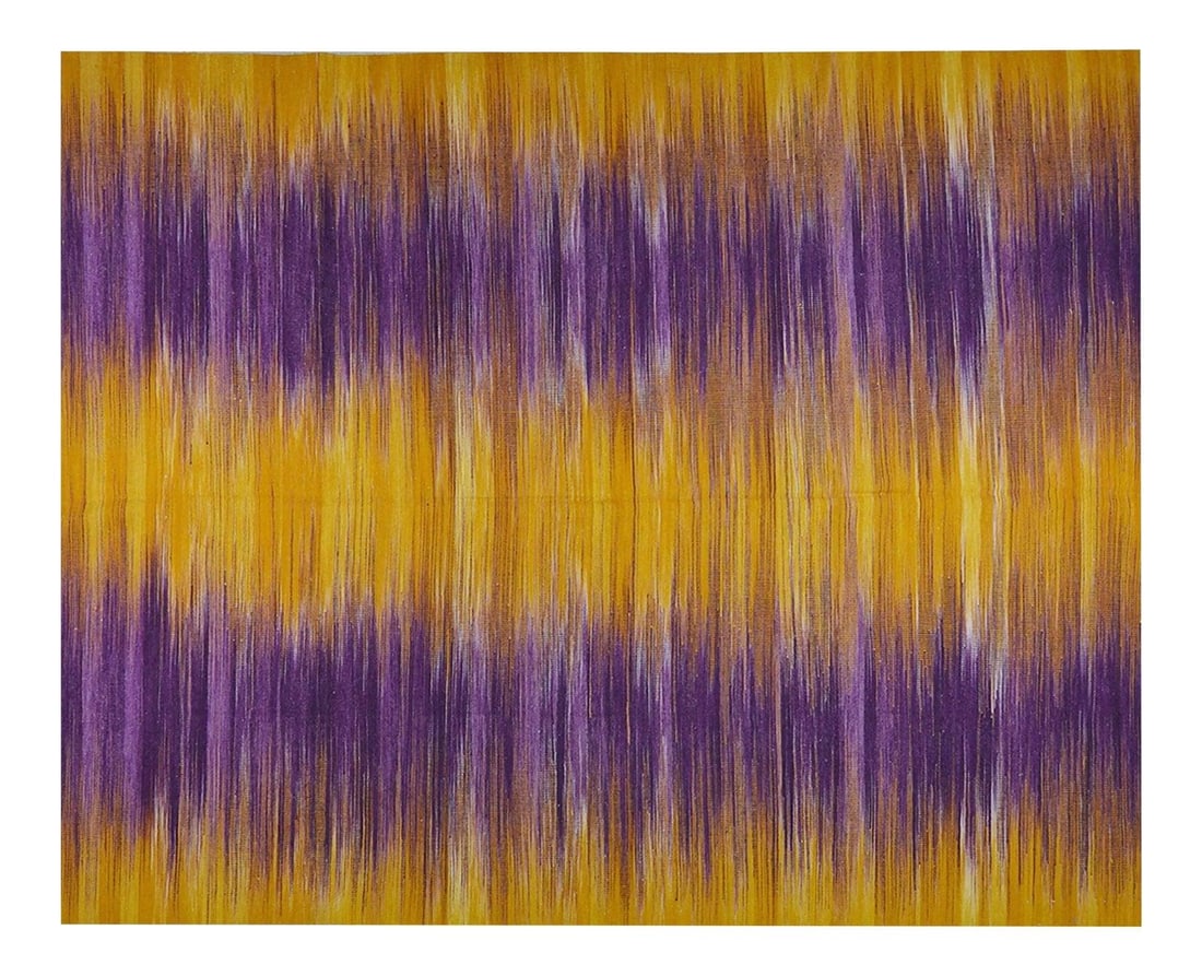 Mazandaran Tribal Kilim Rug Organic Wool Geometric 7'10" x 9'8": Mazandaran Tribal Kilim Rug Organic Wool Geometric 7'10" x 9'8" This vintage Mazandaran tribal kilim is hand woven using organic wool and features natural colors with a striking geometric pattern. The