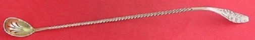 Shiebler Flora Sterling Silver Gold Washed Claret Ladle 13 Inch Pierced Design (1 of 1)