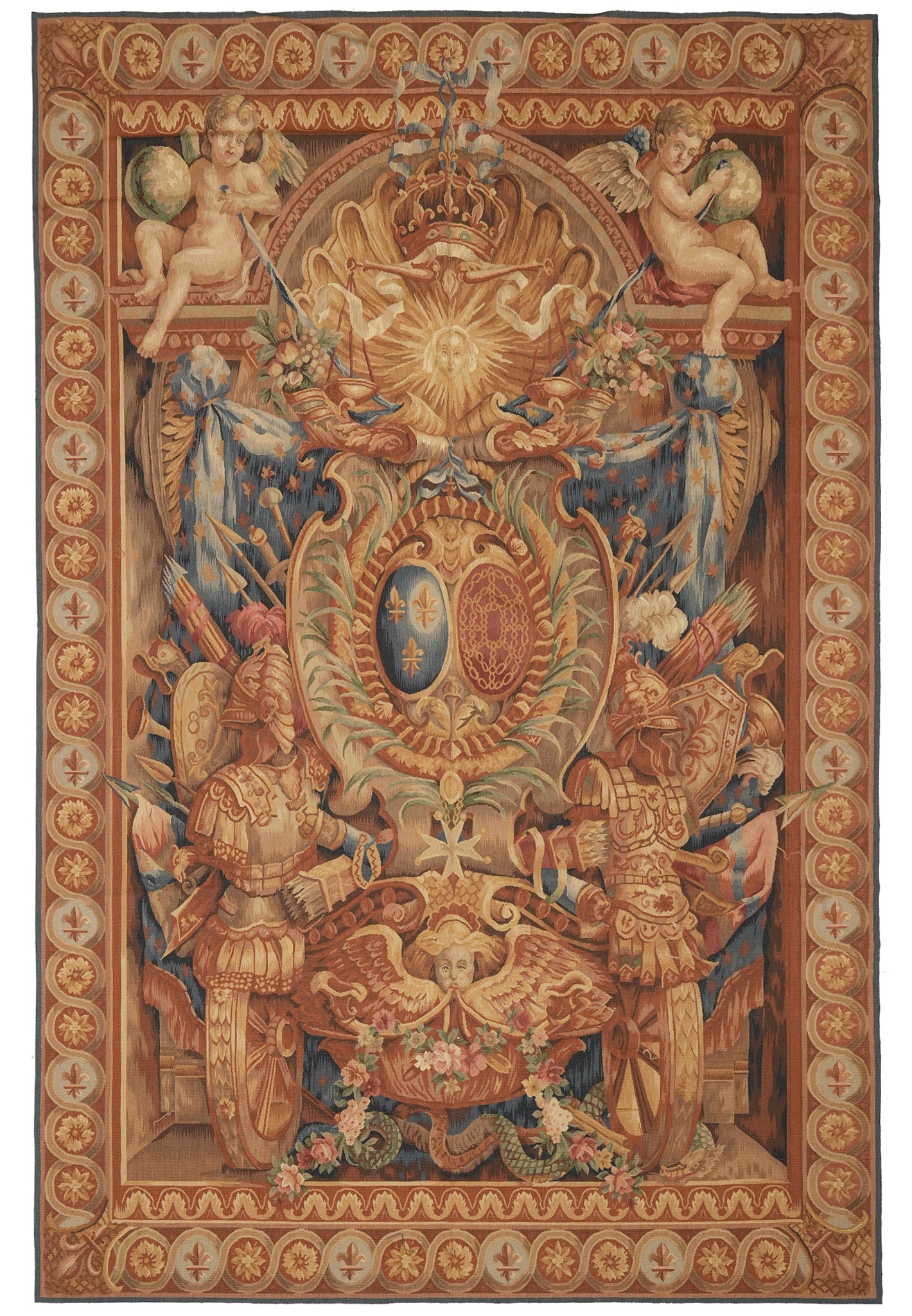 Handmade Roman Tapestry Rug 6 x 9 ft Decorative Wall Hanging (1 of 13)