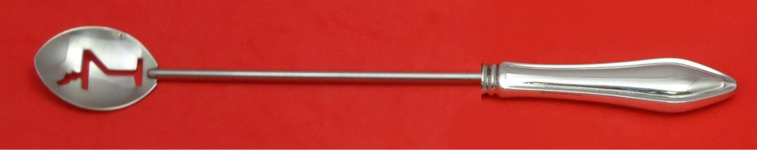 Towle Mary Chilton Sterling Silver Custom Martini Spoon 10": Towle Mary Chilton Sterling Silver Custom Martini Spoon 10" This exquisite Mary Chilton martini spoon by Towle is crafted from high-quality sterling silver with a hollow handle and features a stainles