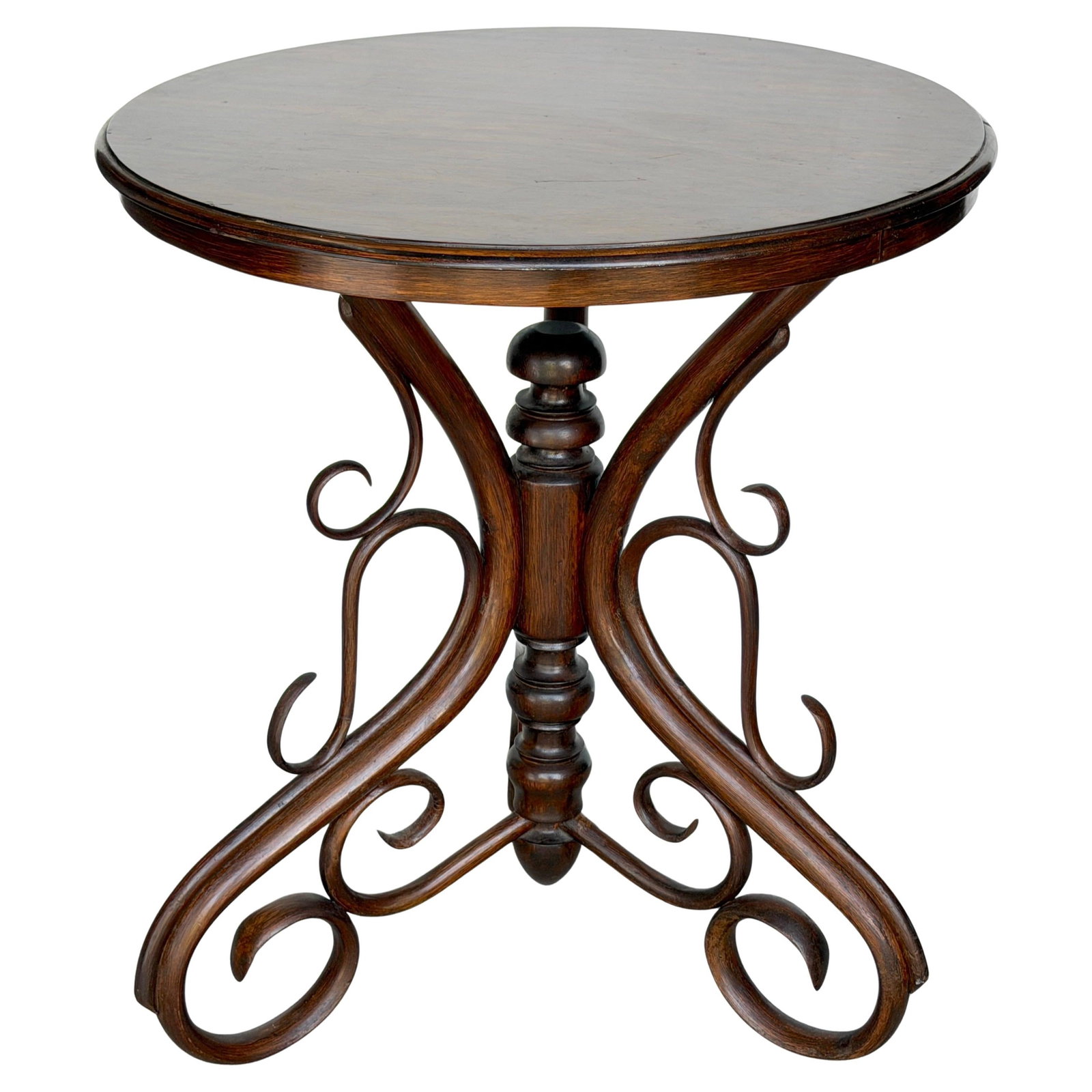 Vienna Secession Beech Bentwood Side Table with Scrolled Legs circa 1900-1919 (1 of 14)