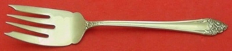 Sterling Silver Salad Fork Fragrance Pattern by Reed & Barton 6 1/8 Inch: Sterling Silver Salad Fork Fragrance Pattern by Reed & Barton 6 1/8 Inch This is a Reed & Barton sterling silver salad fork in the Fragrance pattern. Measuring 6 1/8 inches, this fork is not monogramm