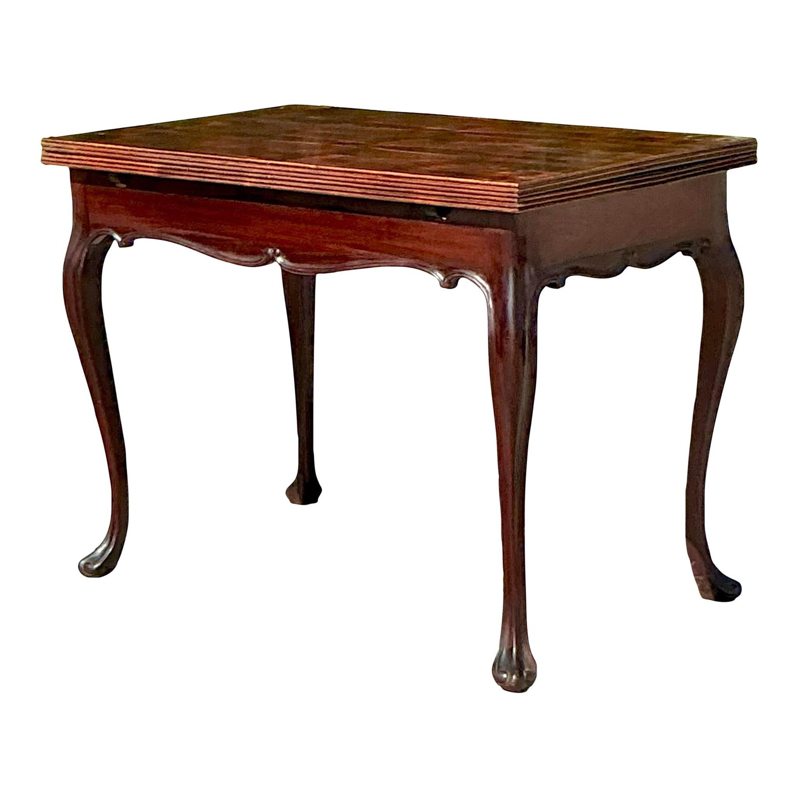 Vintage Regency Extendable Game Table Elegant Design Brown Wood (1 of 5)