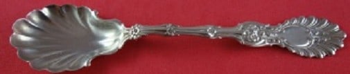 Whiting Radiant Sterling Silver Sugar Spoon Shell Bowl 5 3/4": Whiting Radiant Sterling Silver Sugar Spoon Shell Bowl 5 3/4" Introducing the Radiant Sugar Spoon from Whiting, a stunning piece of sterling silver craftsmanship. This serving spoon features a beautif