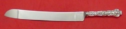 Watson Bridal Flower Sterling Silver Wedding Cake Knife 12 Inch Custom Made: Watson Bridal Flower Sterling Silver Wedding Cake Knife 12 Inch Custom Made This exquisite Bridal Flower wedding cake knife is crafted from sterling silver with a hollow handle and features a stainles