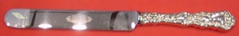 Gorham Imperial Chrysanthemum Sterling Silver Dinner Knife 9 3 4 inch: Gorham Imperial Chrysanthemum Sterling Silver Dinner Knife 9 3 4 inch This is a Gorham Imperial Chrysanthemum sterling silver dinner knife featuring a blunt stainless steel blade. Crafted in the Unite