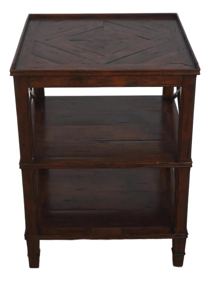 Theodore Alexander Castle Bromwich oak lamp table 3 tier (1 of 10)