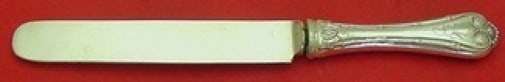 Whiting Empire Sterling Silver Breakfast Knife 8 1/4" Monogrammed Heirloom: Whiting Empire Sterling Silver Breakfast Knife 8 1/4" Monogrammed Heirloom Discover the elegance of the Empire pattern with this exquisite breakfast knife crafted by Whiting. Measuring 8 1/4 inches, t