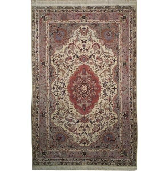 6.1 x 9.4 Hand-Knotted Wool Silk Rug 400 KPSI: 6.1 x 9.4 Hand-Knotted Wool Silk Rug 400 KPSI Free continental US Shipping Enhance your home decor with this exquisite hand-knotted rug, crafted from fine quality wool and silk. Measuring 6.1 x 9.4 fe