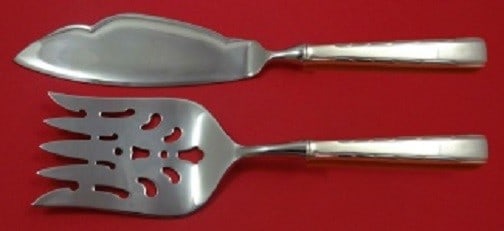 2 Piece Fish Serving Set Easterling Horizon Sterling Silver HHWS (1 of 1)
