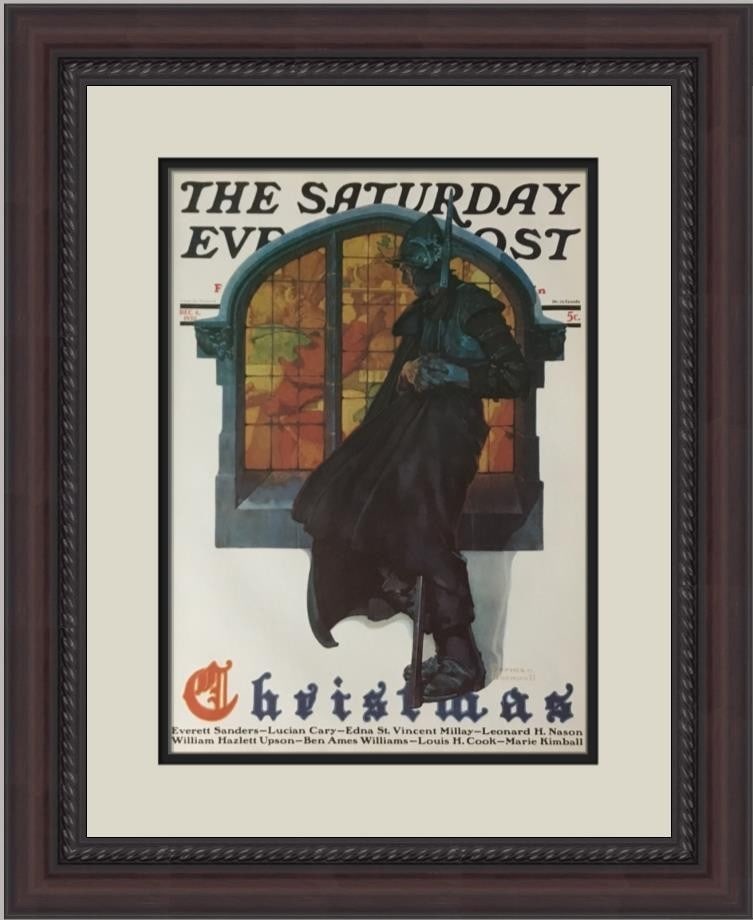 Norman Rockwell Joy To The World Custom Framed Print 1979 Americana Art (1 of 2)