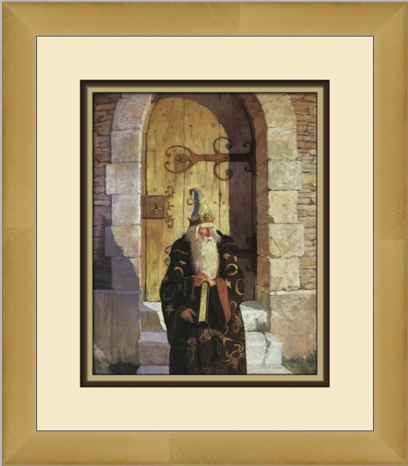 N C Wyeth The Astrologer Custom Framed Art Print 16 x 14 (1 of 2)