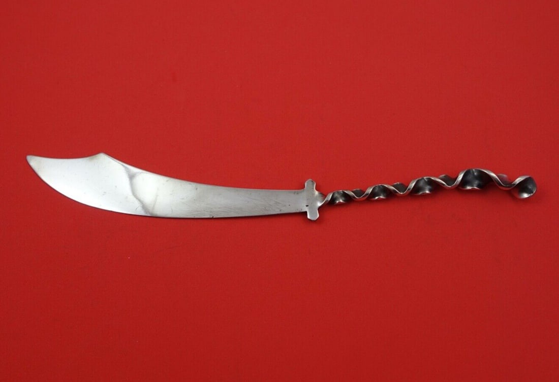 Whiting Twist #8 Sterling Silver Paper Knife 10.5 Inch: Whiting Twist #8 Sterling Silver Paper Knife 10.5 Inch This exquisite Twist #8 paper knife by Whiting showcases a stunning design in sterling silver. Measuring 10 1/2 inches, it features a fancy tip a