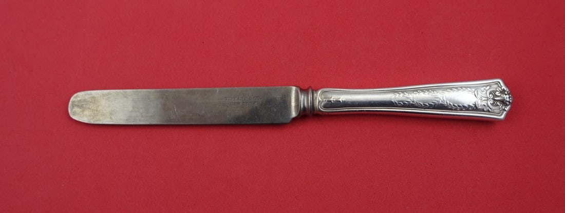 Tiffany & Co. Winthrop Sterling Silver Tea Knife 8 Inch: Tiffany & Co. Winthrop Sterling Silver Tea Knife 8 Inch This exquisite tea knife from the Winthrop pattern by Tiffany & Co. features a hollow handle crafted from sterling silver, complemented by a blu