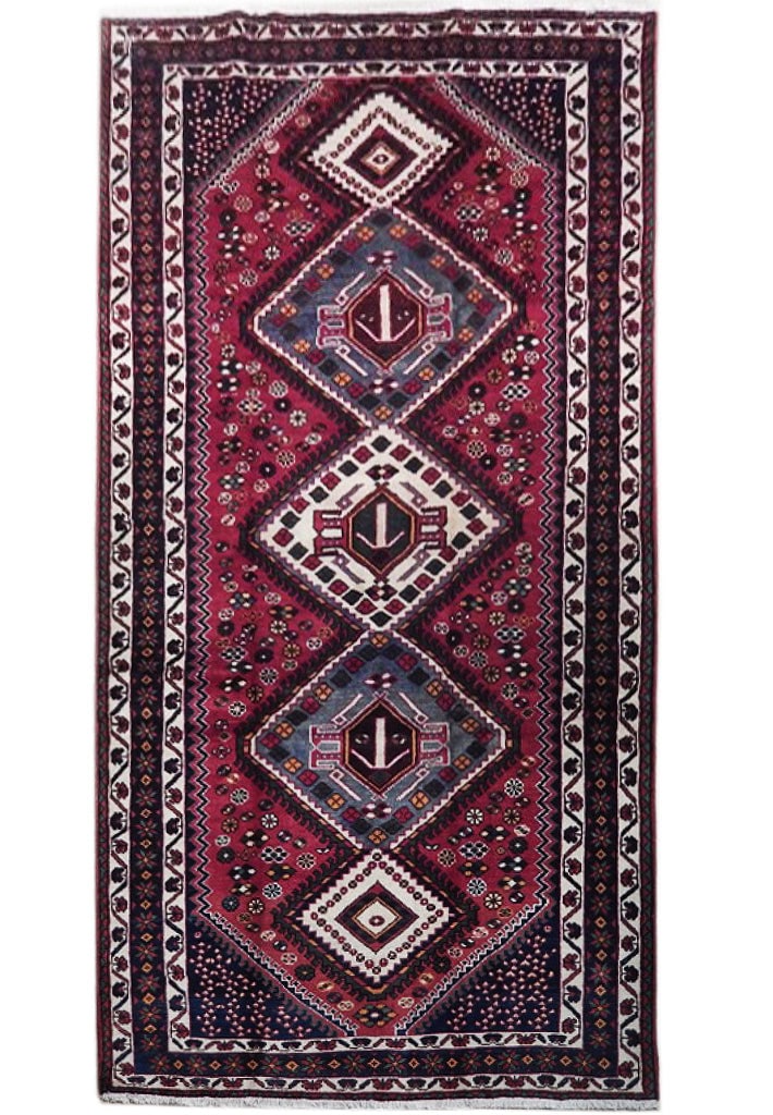 5.4 x 10.3 Red Semi-Antique Persian Abadeh Handwoven Area Rug: 5.4 x 10.3 Red Semi-Antique Persian Abadeh Handwoven Area Rug Free continental US Shipping Introducing the 5.4 x 10.3 Red Semi-Antique Persian Abadeh Runner, a stunning addition to any space that beau