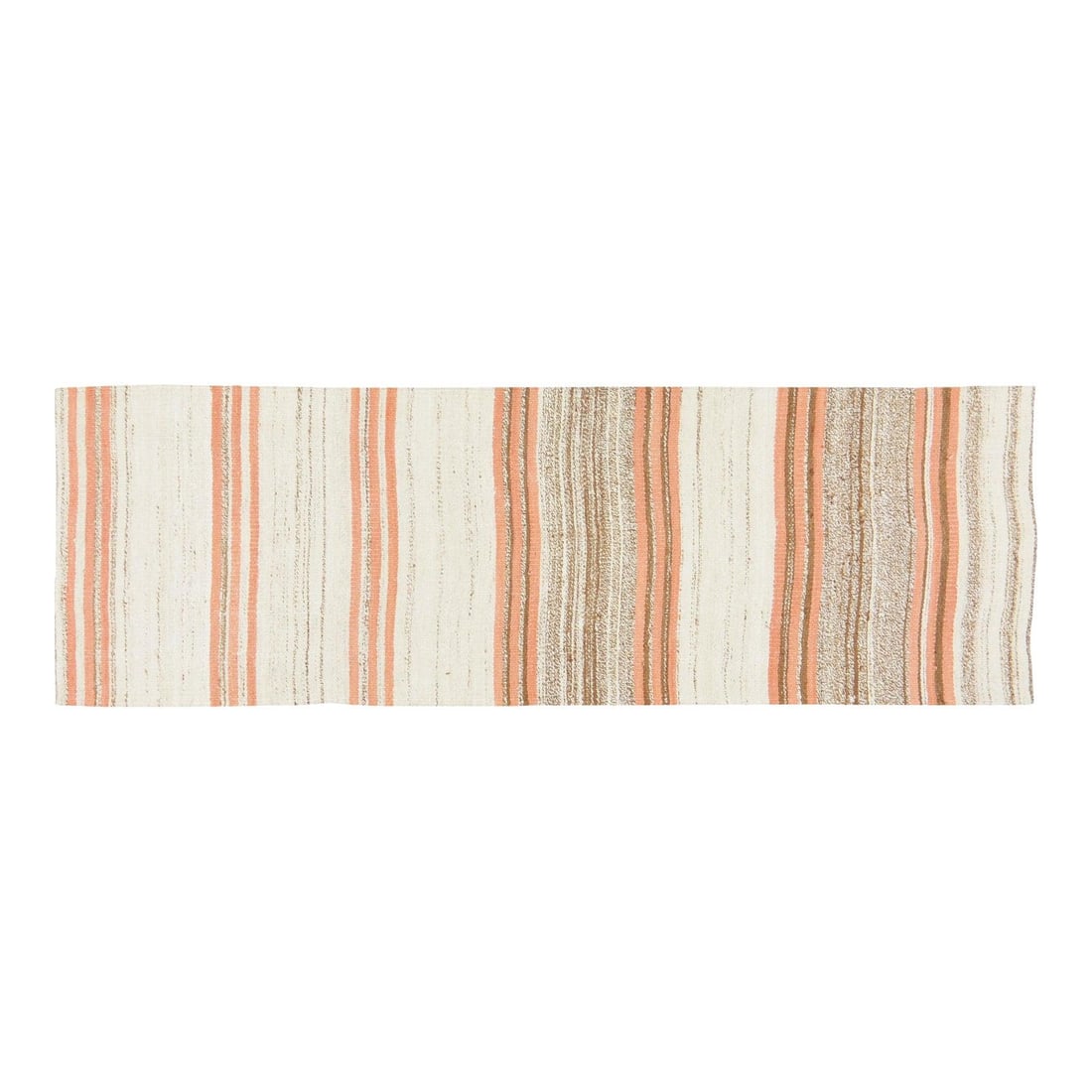 Kurdish Flatweave Wool Kilim Rug 2'7 x 7'9 Vintage Turkish Tribal: Kurdish Flatweave Wool Kilim Rug 2'7 x 7'9 Vintage Turkish Tribal This vintage Turkish tribal Kurdish flatweave kilim is crafted from wool and features natural colors with a soft texture. Its pre-owne