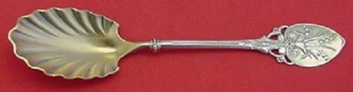 Gorham Lily aka 88 Sterling Silver 6" Ice Cream Spoon Shell Design: Gorham Lily aka 88 Sterling Silver 6" Ice Cream Spoon Shell Design This exquisite ice cream spoon is part of the Lily aka 88 pattern by Gorham, crafted from high-quality sterling silver. The spoon fea