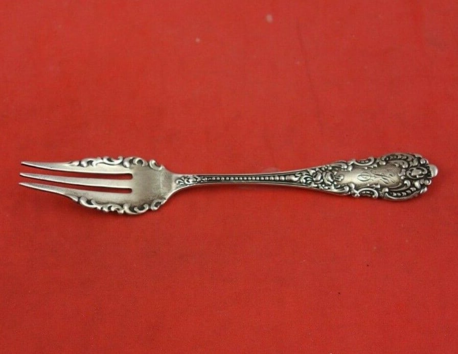 Knowles Mauser Apollo Sterling Silver 3-Tine Strawberry Fork 4 1/4" (1 of 3)