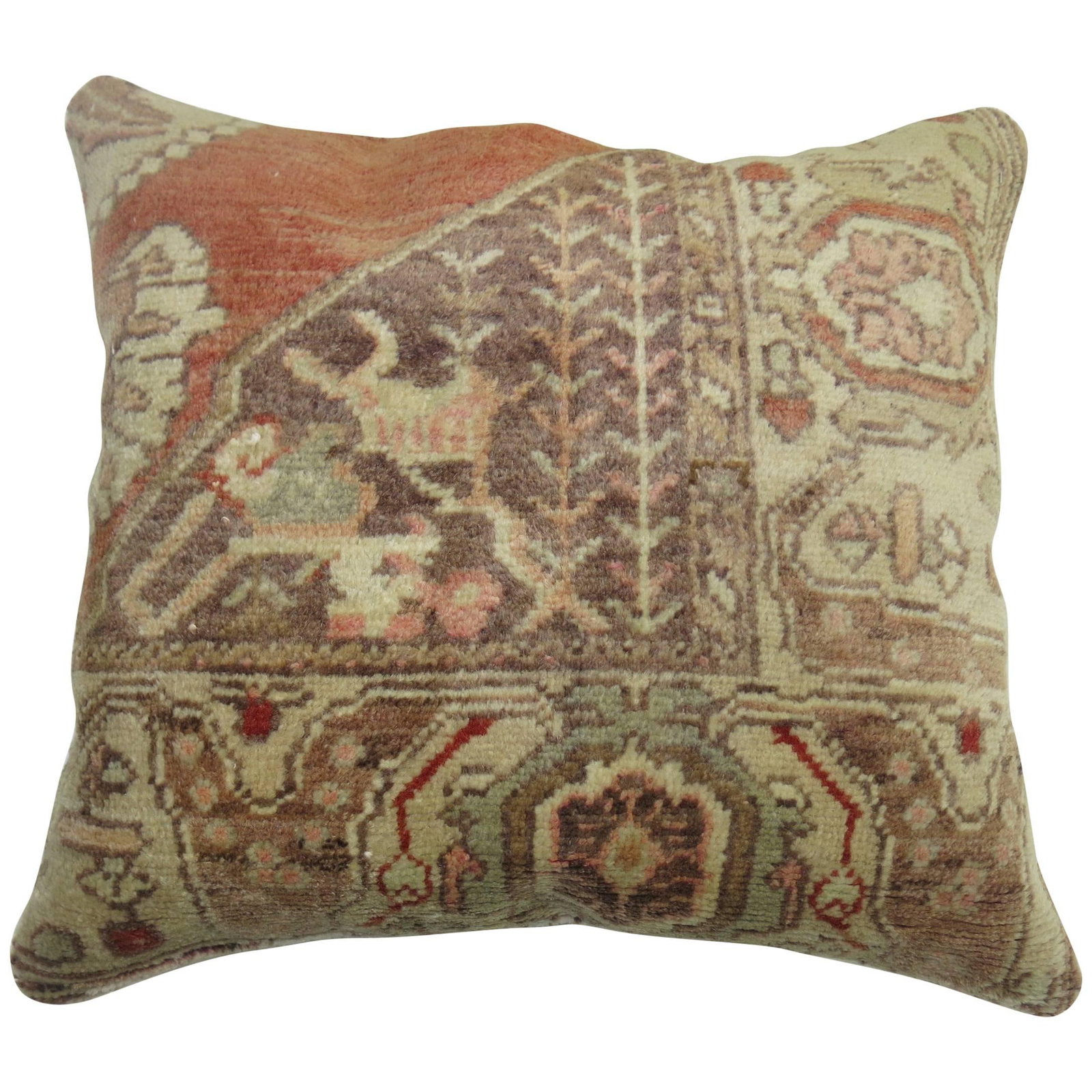 Hand Knotted Turkish Sivas Rug Pillow 18 x 19 in (1 of 4)