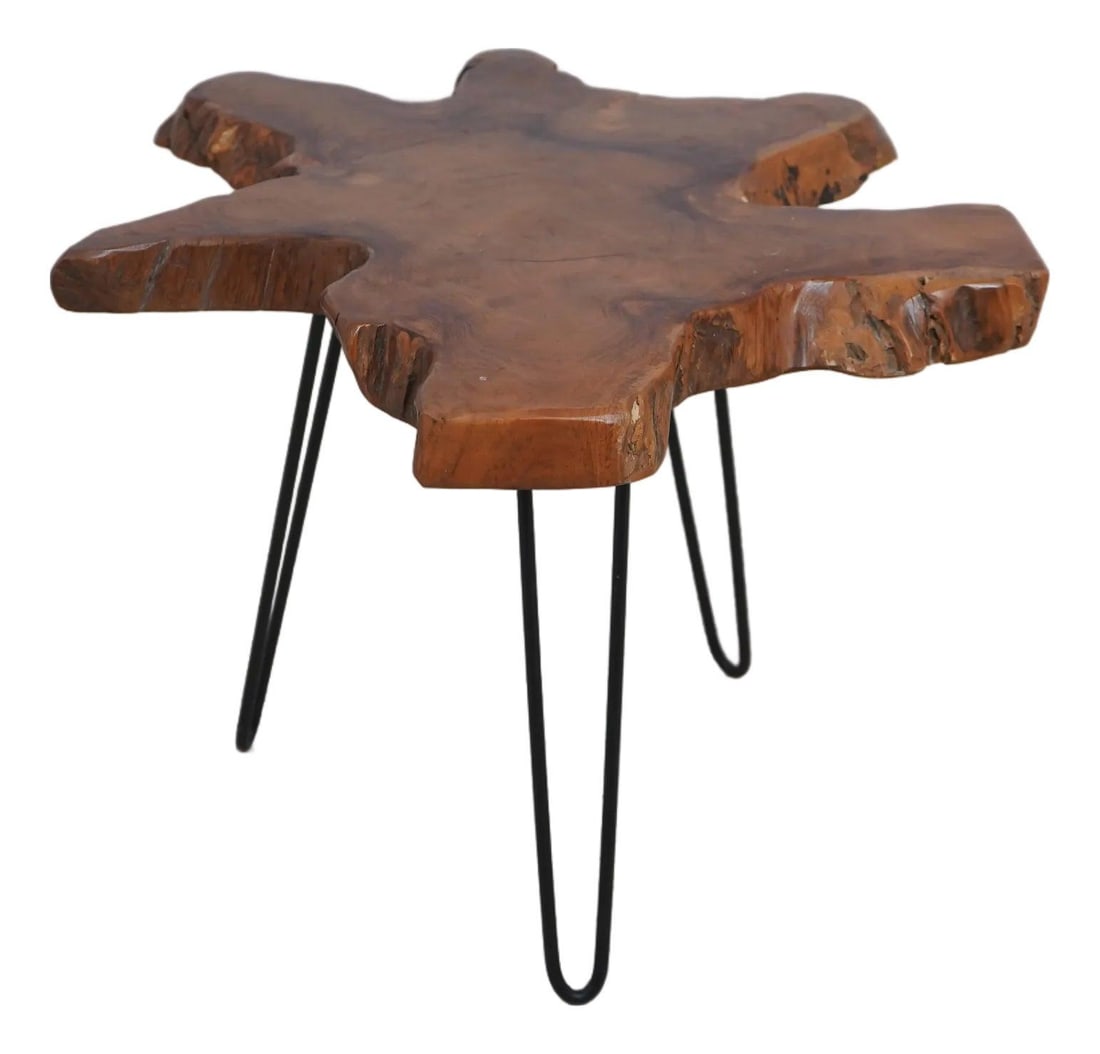 Nakashima Style Free Form Table Handcrafted Wood Modern Design: Nakashima Style Free Form Table Handcrafted Wood Modern Design This Nakashima Style Free Form Studio Crafted Table is a stunning piece that showcases high-quality craftsmanship and modern design. Feat