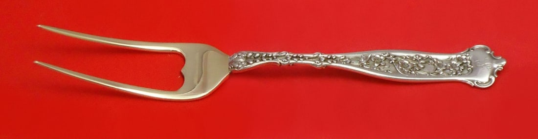 7 Sterling Silver English Server Whiting Dresden Gorham Custom Made: 7 Sterling Silver English Server Whiting Dresden Gorham Custom Made Sterling silver custom made English server in the Dresden pattern by Whiting/Gorham. It is monogrammed, with monos varying, and is d