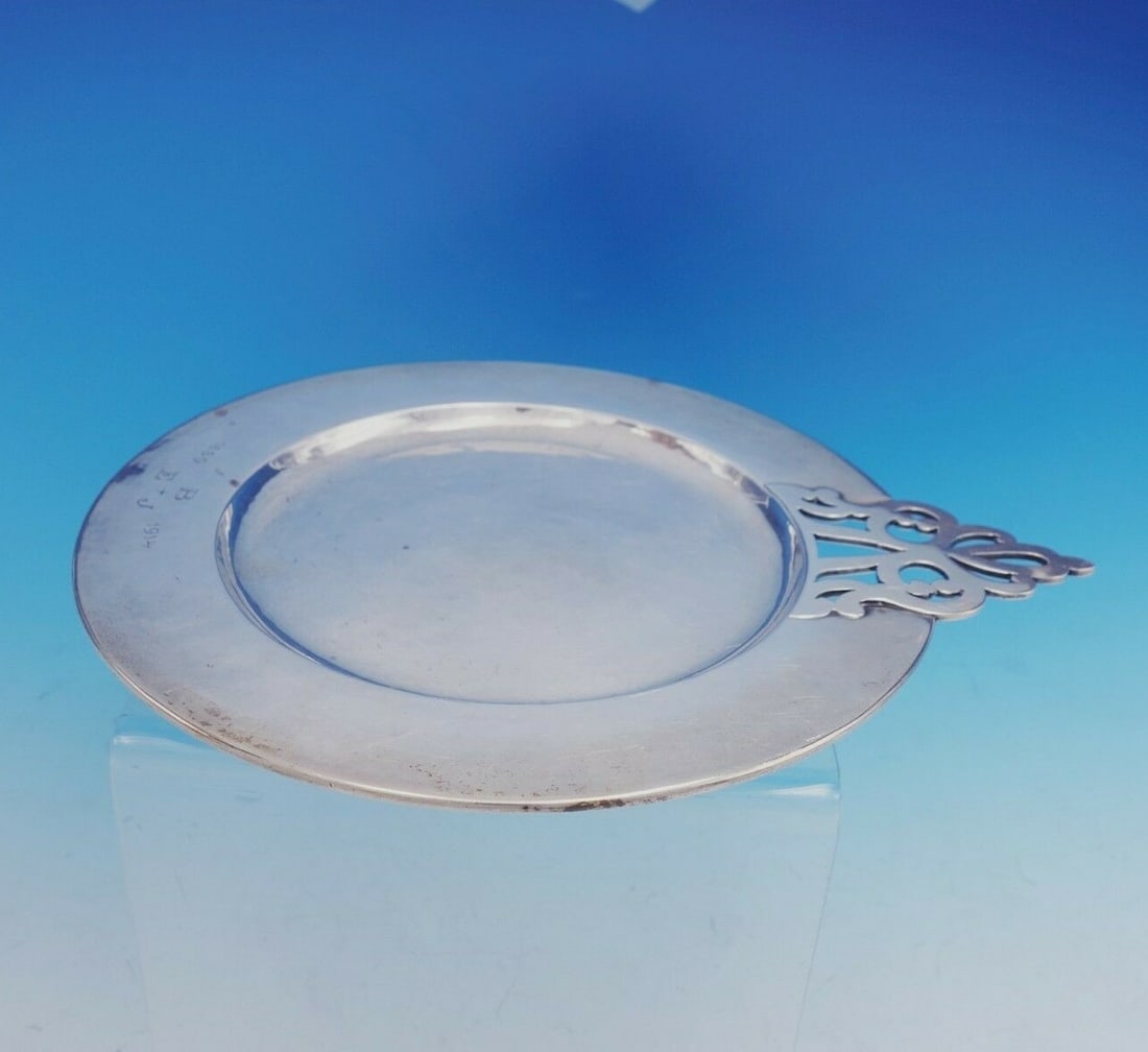 McAuliffe and Hadley Arts and Crafts Sterling Silver Plate 7 Inch (1 of 6)