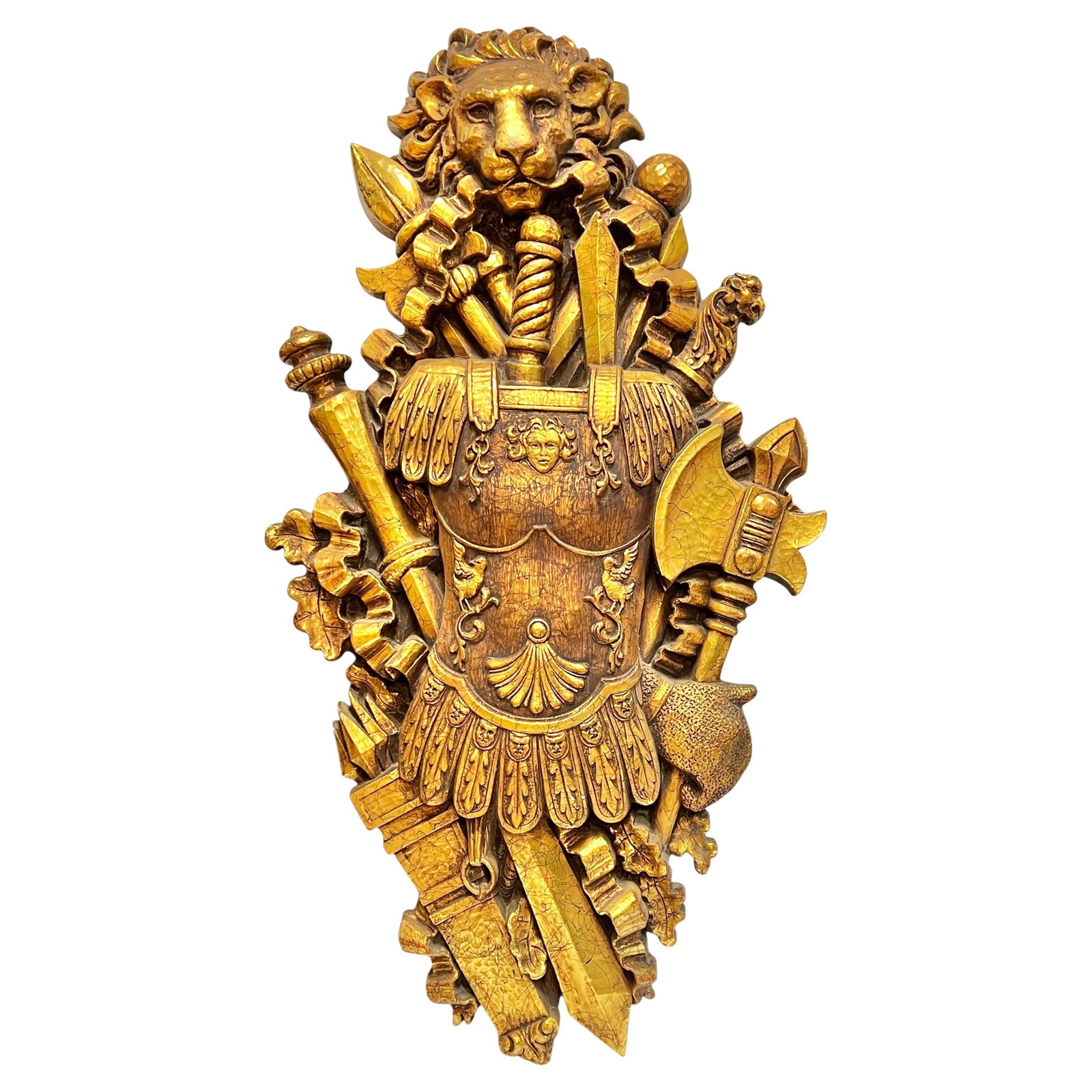 46 Inch Medieval Style Knight Coat of Arms Fiberglass Wall Art (1 of 8)