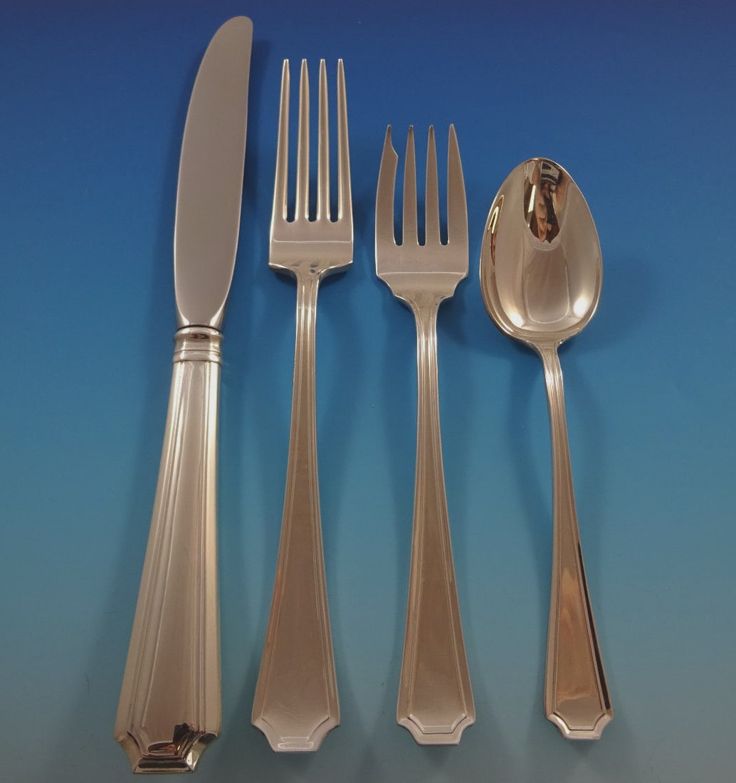 Gorham Fairfax Sterling Silver Flatware Set 24 Pieces with Caddy (1 of 3)