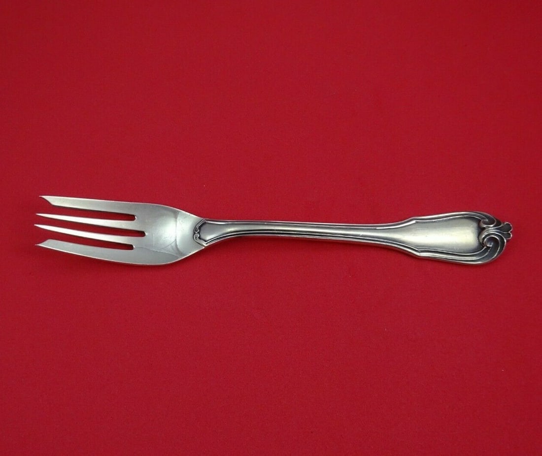 Buccellati Borgia Sterling Silver Salad Fork 6 7/8 Inch Flatware: Buccellati Borgia Sterling Silver Salad Fork 6 7/8 Inch Flatware Elevate your dining experience with this exquisite Borgia salad fork by Buccellati. Crafted from high-quality sterling silver, this for