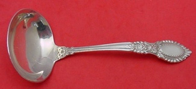 Reed & Barton Guildhall Sterling Silver Gravy Ladle 5 5/8 Inch: Reed & Barton Guildhall Sterling Silver Gravy Ladle 5 5/8 Inch Elevate your dining experience with this exquisite Sterling Silver Gravy Ladle from the Guildhall pattern by Reed & Barton. Measuring 5 5