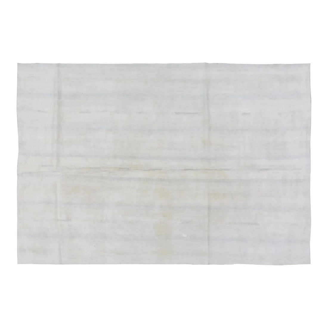 Beige Hemp Flatweave Rug with Traditional Turkish Craftsmanship 5'5''x8': Beige Hemp Flatweave Rug with Traditional Turkish Craftsmanship 5'5''x8' This vintage Turkish flatweave rug is crafted from hemp using traditional rug-making techniques. Showcasing a beige hue, it fea