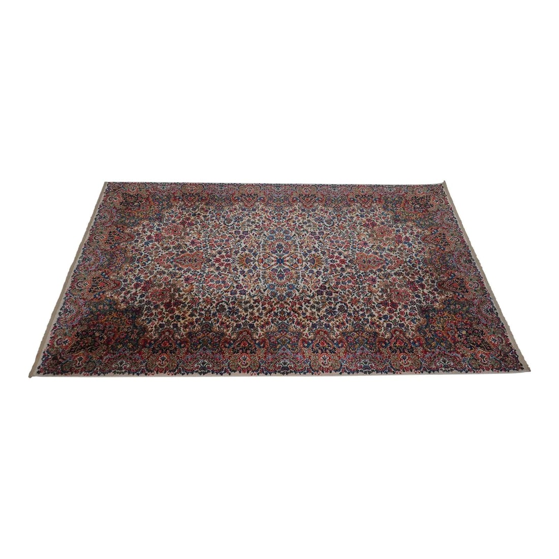 Karastan 5'9 x 9' Wool Oriental Style Area Rug Vintage 50 Years: Karastan 5'9 x 9' Wool Oriental Style Area Rug Vintage 50 Years Experience the timeless elegance of this Karastan wool oriental style area rug, measuring approximately 5'9" x 9'. With a vibrant multi-