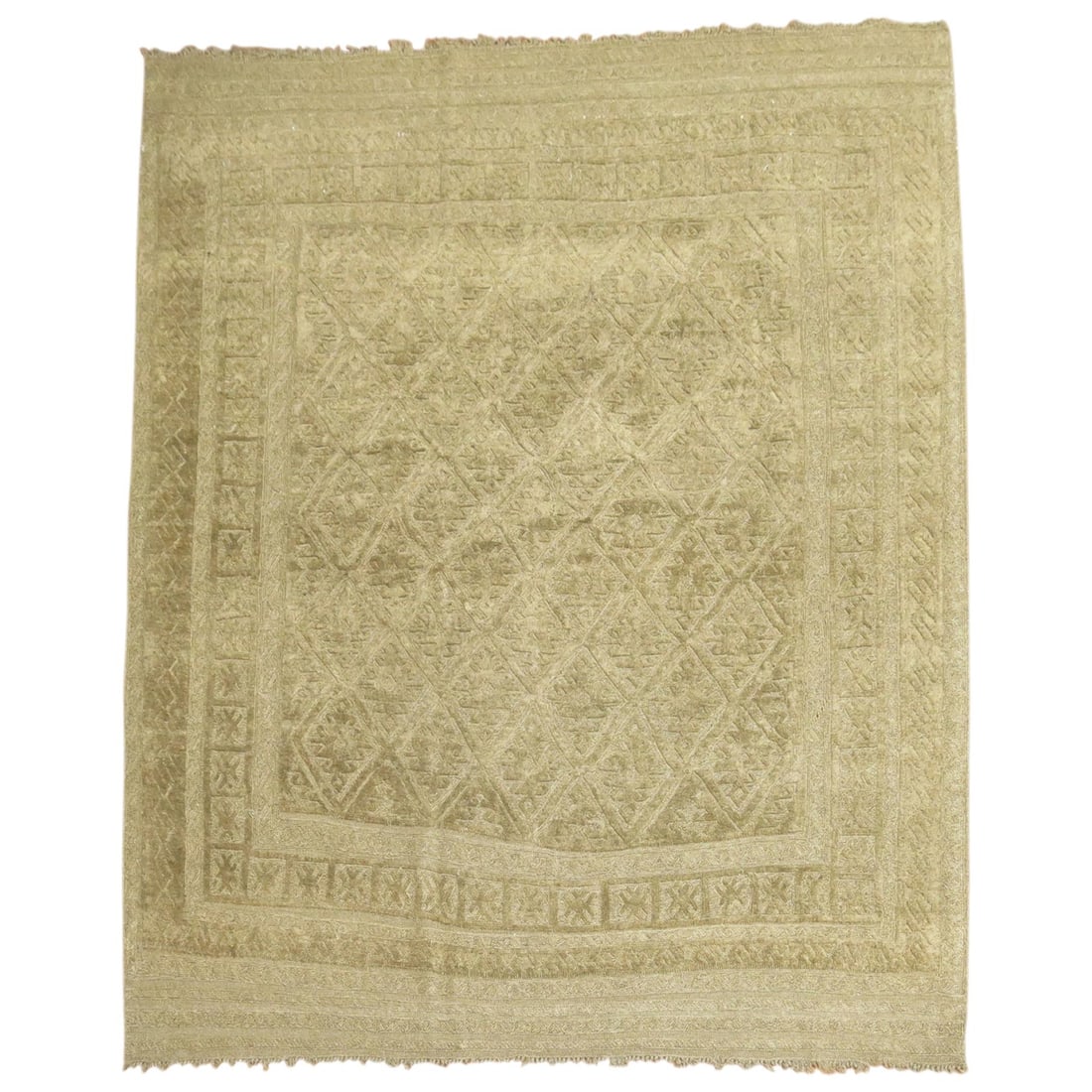 Vintage Turkish Souf Jajim Wool Carpet 60 in x 71 in (1 of 12)