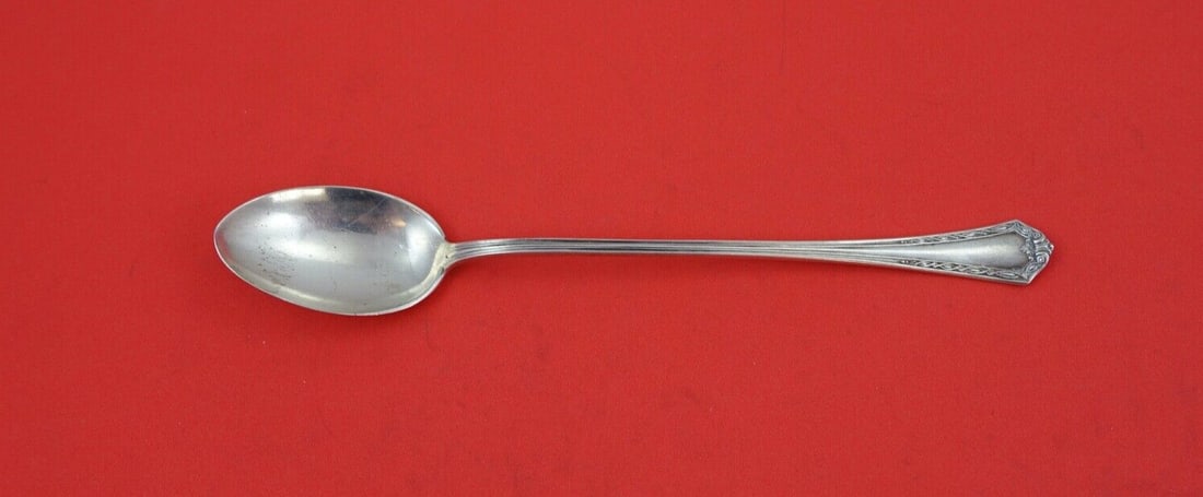 International Silver Florentine Sterling Silver Parfait Spoon 6 5/8": International Silver Florentine Sterling Silver Parfait Spoon 6 5/8" This exquisite parfait spoon, measuring 6 5/8 inches, is crafted from high-quality sterling silver and features the elegant Florent
