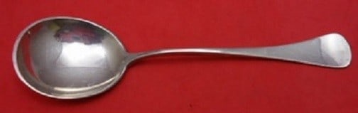 W&S Sorensen Patricia Sterling Silver Cream Soup Spoon 6.5": W&S Sorensen Patricia Sterling Silver Cream Soup Spoon 6.5" This exquisite cream soup spoon is crafted in sterling silver and features the elegant Patricia pattern by W&S Sorensen. Measuring 6 1/2 inc