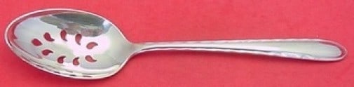 Towle Silver Flutes Sterling Silver Pierced Serving Spoon 9-Hole 8 5/8in: Towle Silver Flutes Sterling Silver Pierced Serving Spoon 9-Hole 8 5/8in This exquisite serving spoon from the Silver Flutes pattern by Towle features a unique pierced design with 9 holes, making it a