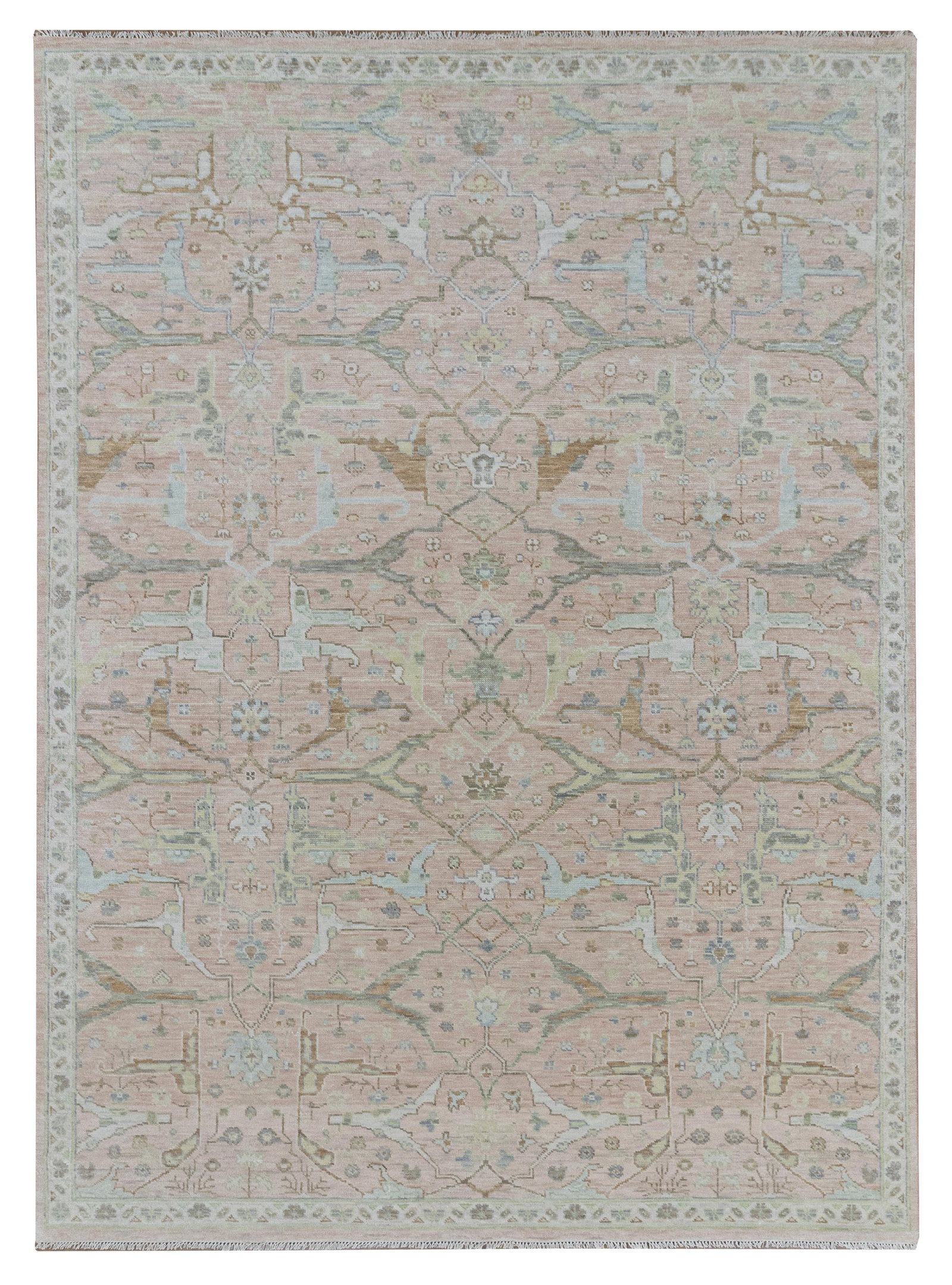 8.7 x 12 Oushak Rug Quality Wool Handmade in Neutrals Blush Tan Taupe: 8.7 x 12 Oushak Rug Quality Wool Handmade in Neutrals Blush Tan Taupe Free continental US Shipping Elevate your living space with this 8.7 x 12.0 Quality Wool Handmade Oushak Rug. This stunning area r