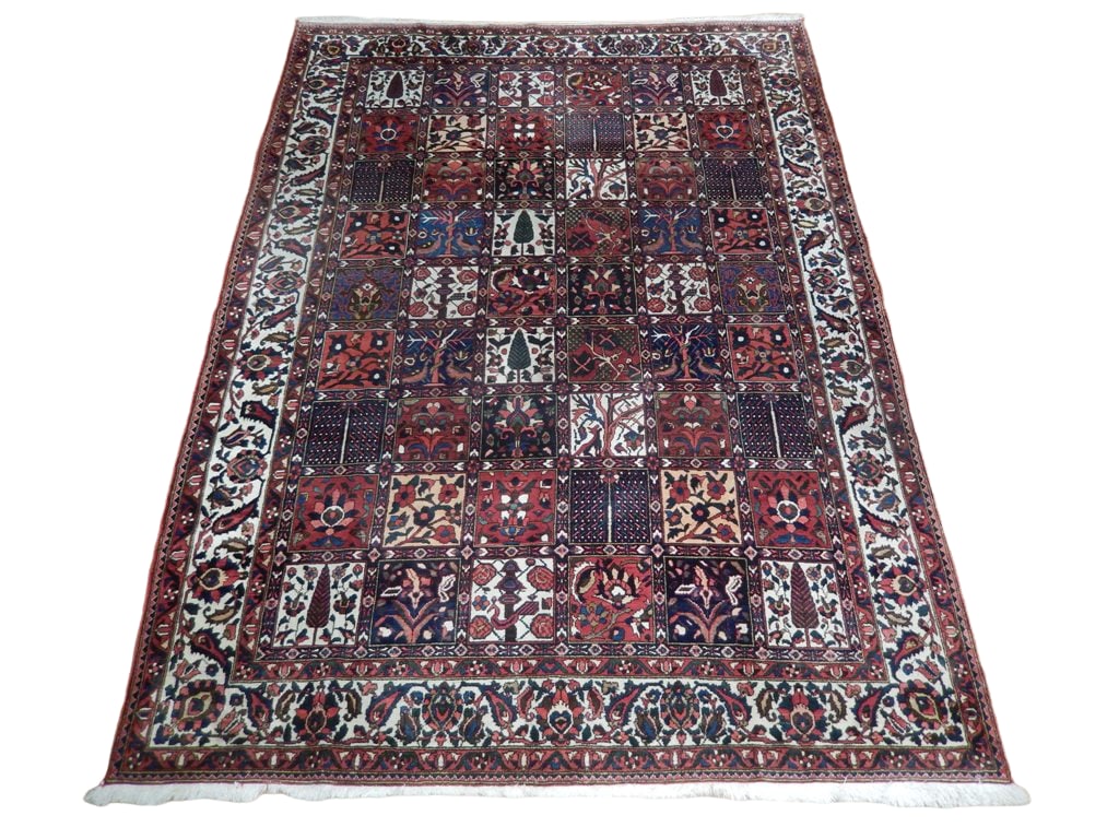 8'4 x 11'7 Hand-Knotted Bakhtiari Persian Garden Wool Rug Multicolor: 8'4 x 11'7 Hand-Knotted Bakhtiari Persian Garden Wool Rug Multicolor Free continental US Shipping This hand-knotted Persian Garden Bakhtiari rug showcases traditional tribal artistry and enduring craf