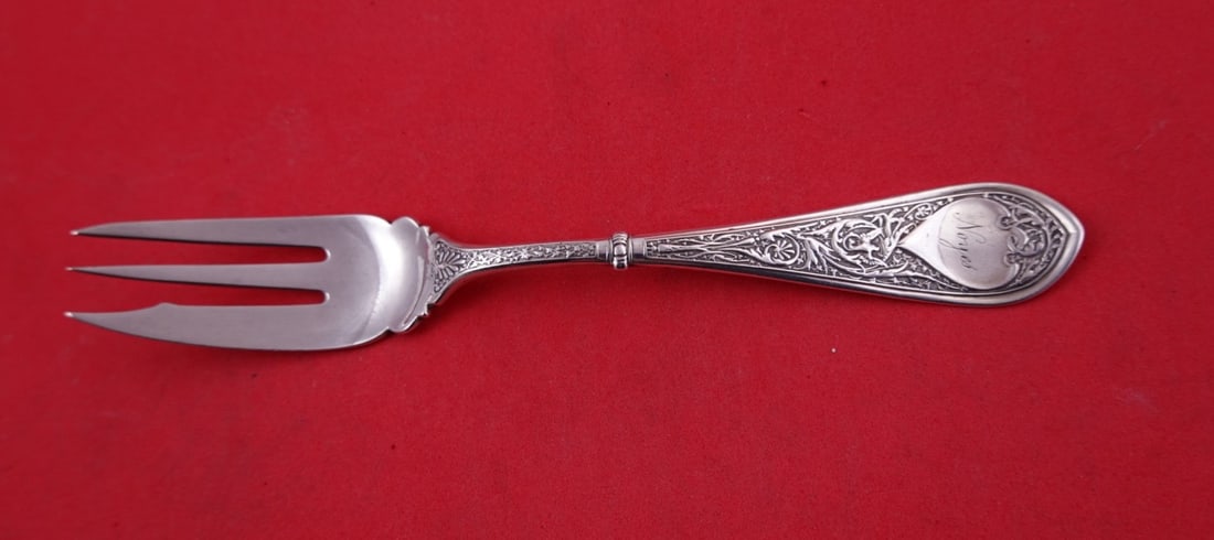 Gorham Raphael Sterling Silver 3 Tine Pickle Fork 6 1/4 (1 of 2)