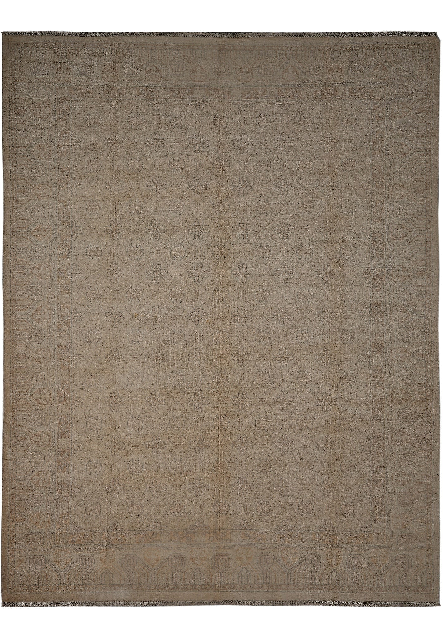 9.5 x 11.9 Hand Knotted Wool Chobi Peshawar Rug Natural Earth Tones: 9.5 x 11.9 Hand Knotted Wool Chobi Peshawar Rug Natural Earth Tones Free continental US Shipping This 9.5 x 11.9 Natural Quality Wool Chobi Peshawar Rug features a classic Chobi Peshawar design with d