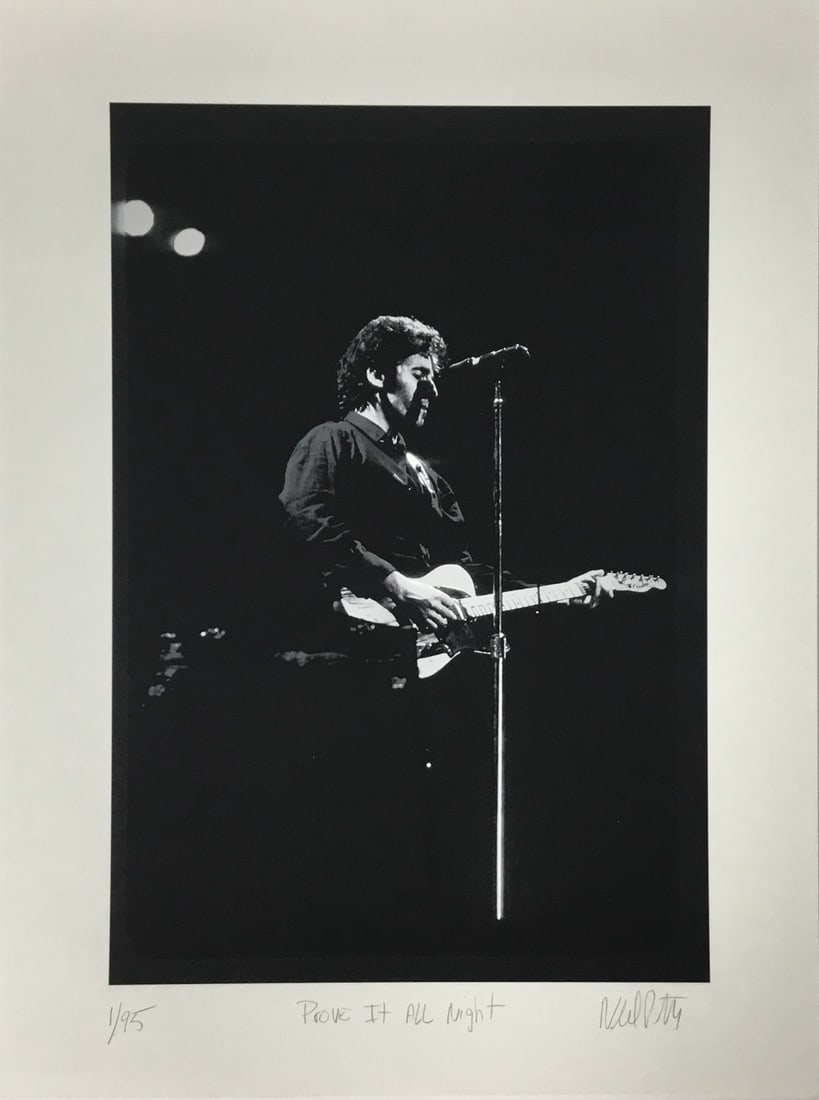 Neil Portnoy Giclee Prove It All Night Signed Limited Edition 20 x 14: Neil Portnoy Giclee Prove It All Night Signed Limited Edition 20 x 14 This limited edition giclee print titled "Prove It All Night" features the iconic work of Neil Portnoy, depicting the legendary Br