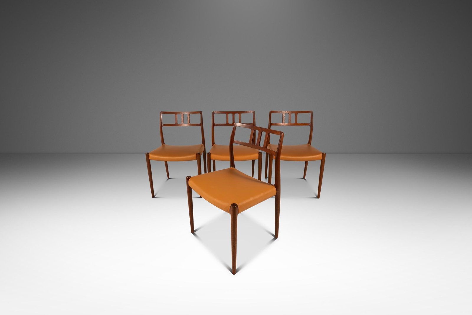 Four Teak Niels Otto Moller Model 79 Side Chairs (1 of 18)