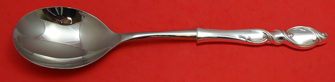 Wallace Silver Swirl Sterling Silver Casserole Spoon 11 1/4 Custom (1 of 2)