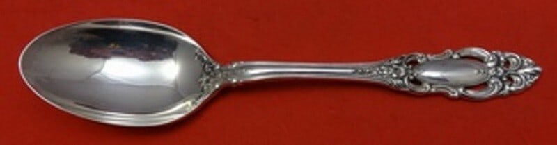 Towle Grand Duchess Sterling Silver Soup Spoon 7 1/8 Inch Flatware: Towle Grand Duchess Sterling Silver Soup Spoon 7 1/8 Inch Flatware This exquisite Grand Duchess place soup spoon by Towle is crafted from high-quality sterling silver, showcasing the elegant Grand Duc