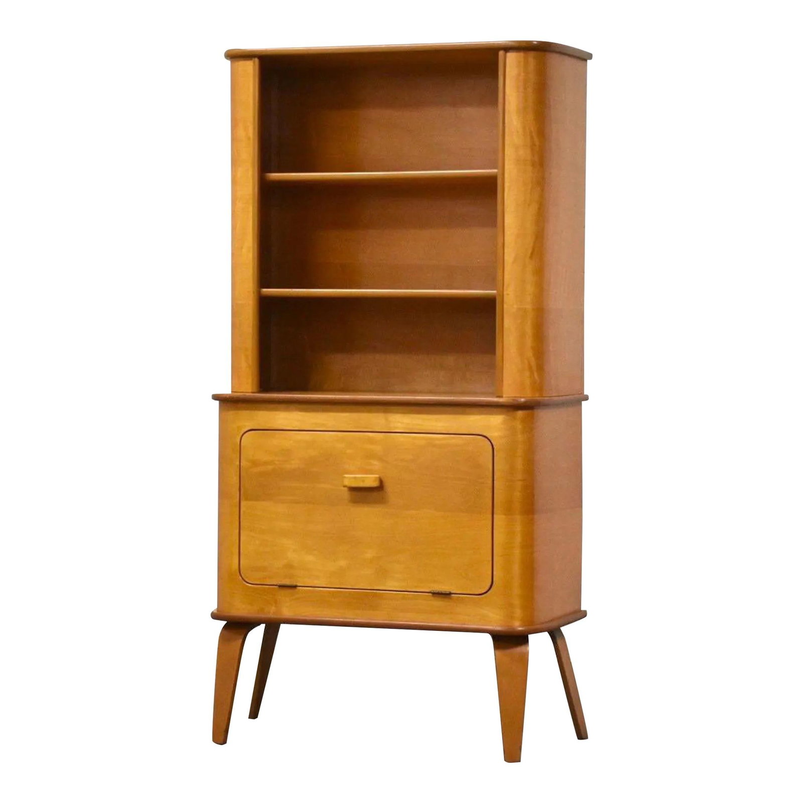 Thaden Jordan Mid Century Modern Maple Bar Credenza: Thaden Jordan Mid Century Modern Maple Bar Credenza Elevate your living space with this stunning mid-century modern bar cabinet credenza by Thaden Jordan. Crafted from high-quality maple, this piece f