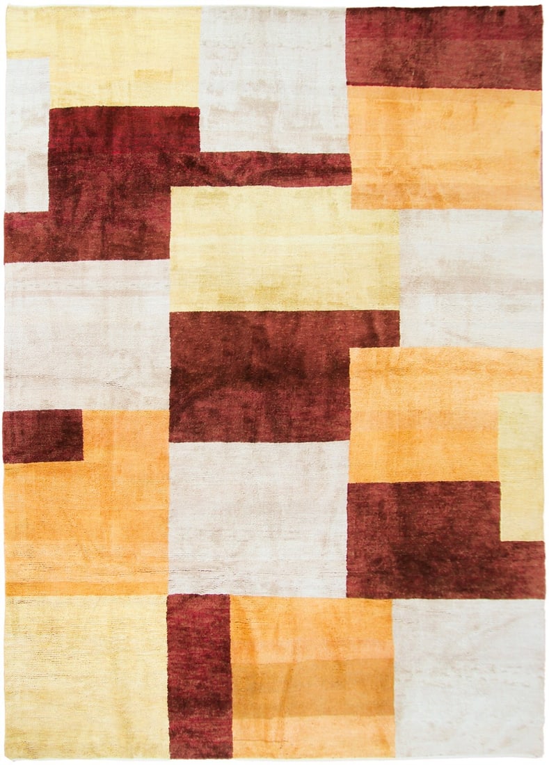 Vintage European Art Deco Wool Area Rug 10x14 Beige Blue: Vintage European Art Deco Wool Area Rug 10x14 Beige Blue This vintage European Art Deco area rug features a striking geometric Oriental pattern in a versatile blue and beige colorway. Crafted from 100
