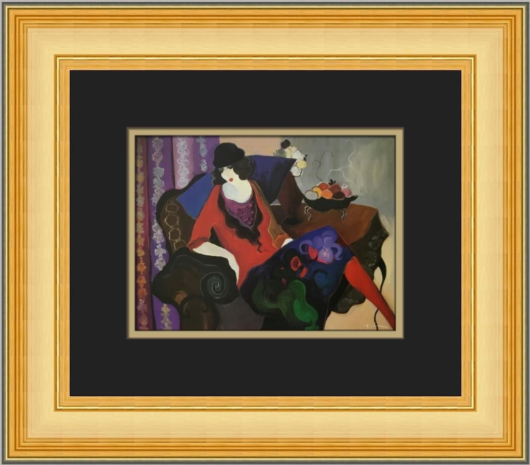 Itzchak Tarkay Diane Forgets Open Edition Framed Print (1 of 2)