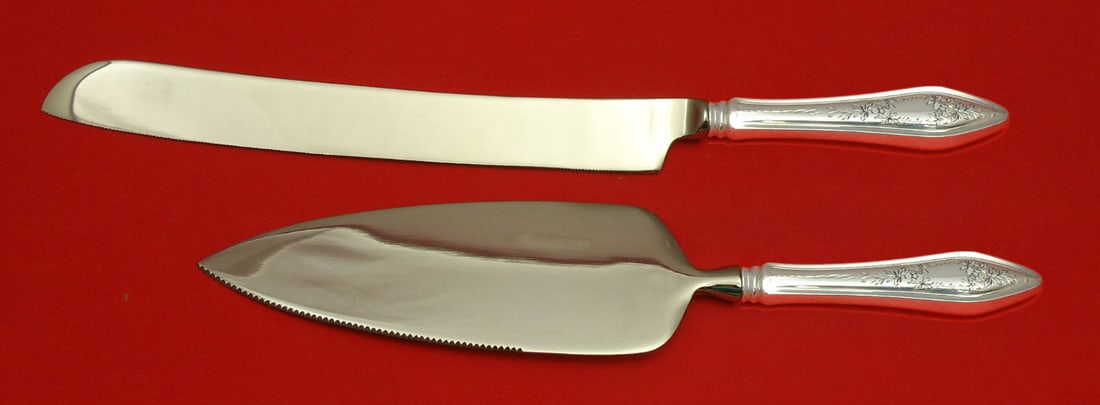 Towle Mary Chilton Engraved 1 Sterling Wedding Cake Knife Server Set (1 of 1)