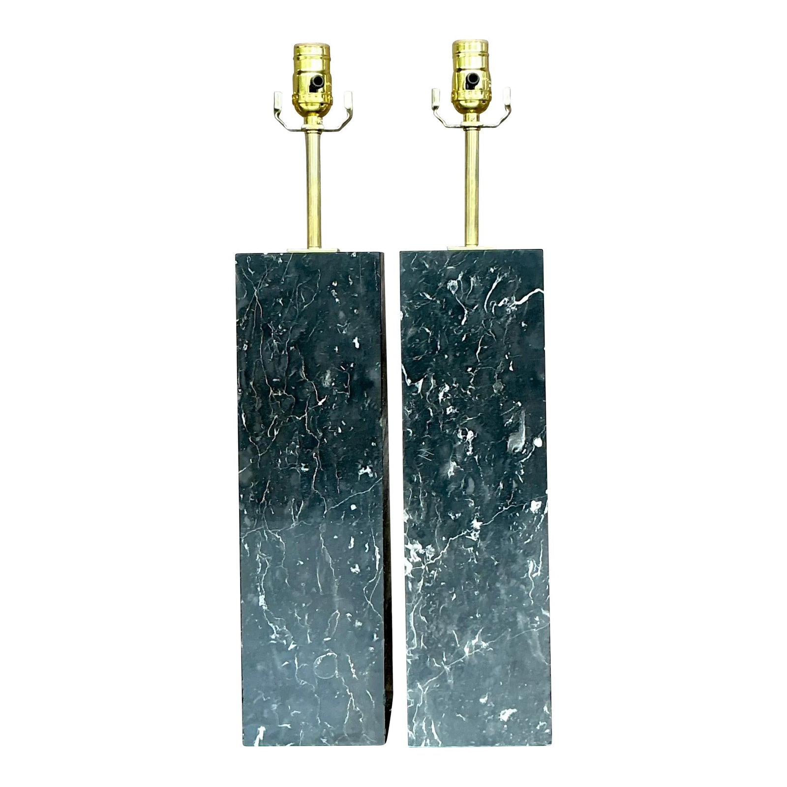 Vintage Boho Pair of Black Marble Lamps Elegant Decor: Vintage Boho Pair of Black Marble Lamps Elegant Decor Elevate your home decor with this elegant pair of Vintage Boho Solid Black Marble Lamps. Designed to blend bohemian flair with timeless sophistica